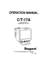 Предварительный просмотр 1 страницы Ikegami C-17A Operation Manual