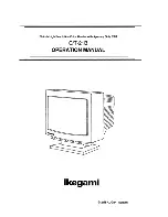 Предварительный просмотр 1 страницы Ikegami C-21B Operation Manual