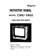 Ikegami CMU-1450 Instruction Manual предпросмотр