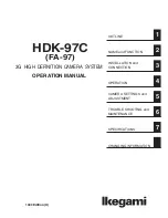 Предварительный просмотр 3 страницы Ikegami FA-97 Operation Manual