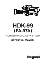 Ikegami FA-97A Operation Manual предпросмотр