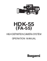 Preview for 1 page of Ikegami HDK-55 Operation Manual