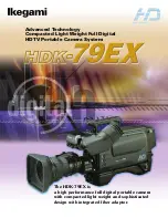 Предварительный просмотр 1 страницы Ikegami HDK-790EX II Specifications