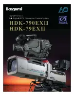 Ikegami HDK-790EXIII Manual preview