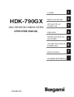 Предварительный просмотр 3 страницы Ikegami HDK-790GX Operation Manual