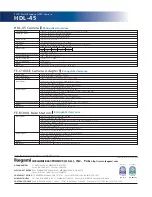 Preview for 4 page of Ikegami HDL-45 Specifications