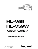 Preview for 124 page of Ikegami HL-V59W Operation Manual