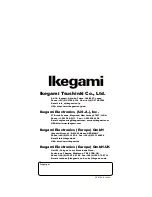 Предварительный просмотр 82 страницы Ikegami HLM-1705WR Operation Manual