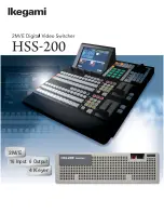 Предварительный просмотр 1 страницы Ikegami HSS-200 Configurations