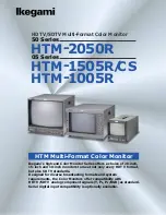 Ikegami HTM-1005R Brochure & Specs предпросмотр