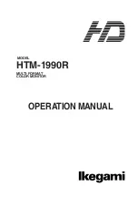 Предварительный просмотр 1 страницы Ikegami HTM-1990R M Operation Manual