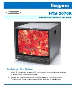 Предварительный просмотр 1 страницы Ikegami HTM-2070R Specifications