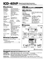 Preview for 2 page of Ikegami ICD-40VP Specifications