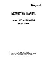 Предварительный просмотр 1 страницы Ikegami ICD-4120 Instruction Manual