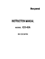 Предварительный просмотр 1 страницы Ikegami ICD-42A Instruction Manual