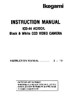 Предварительный просмотр 1 страницы Ikegami ICD-44 Instruction Manual