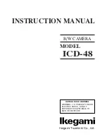 Предварительный просмотр 1 страницы Ikegami ICD-48 User Manual