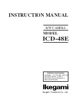 Preview for 1 page of Ikegami ICD-48E Instruction Manual