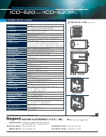 Предварительный просмотр 2 страницы Ikegami ICD-520 Specification