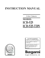 Ikegami ICD 525 Instruction Manual предпросмотр