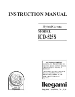 Ikegami ICD-525S Instruction Manual preview