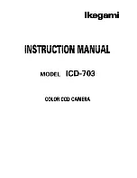 Ikegami ICD-703 Instruction Manual preview