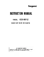 Предварительный просмотр 1 страницы Ikegami ICD-8012 Instruction Manual