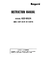 Ikegami ICD-8024 Instruction Manual предпросмотр