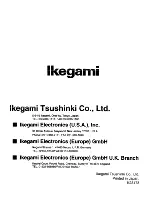 Предварительный просмотр 40 страницы Ikegami ICD-803P Instruction Manual