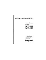 Предварительный просмотр 1 страницы Ikegami ICD-808 Instruction Manual