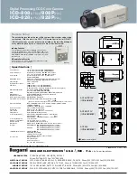 Предварительный просмотр 2 страницы Ikegami ICD-808 Specifications