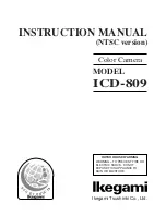 Ikegami ICD-809 Instruction Manual preview