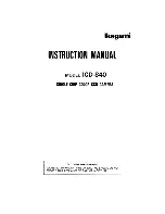 Предварительный просмотр 1 страницы Ikegami ICD-840 Instruction Manual