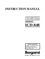 Ikegami ICD-848 Instruction Manual preview