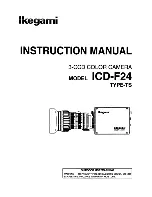 Ikegami ICD-F24 Instruction Manual preview