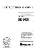 Preview for 1 page of Ikegami IHD-D525S Instruction Manual