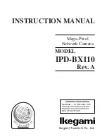 Ikegami IPD-BX110 User Manual предпросмотр