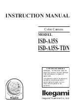 Предварительный просмотр 1 страницы Ikegami ISD-A15S Instruction Manual