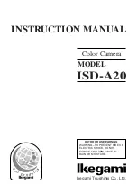 Ikegami ISD-A20 Instruction Manual preview