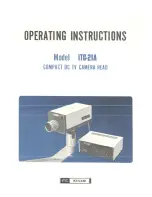 Preview for 1 page of Ikegami ITC-21A Operating Instructions Manual