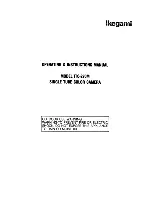 Ikegami ITC-270M Operating Instructions Manual предпросмотр