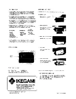 Preview for 9 page of Ikegami ITC-44 Operation Manual