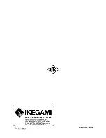 Предварительный просмотр 36 страницы Ikegami ITC-46 Operating Instructions & Service Manual