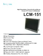 Ikegami LCM-151 Specifications предпросмотр