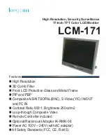 Ikegami LCM-171 Specifications предпросмотр