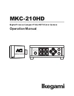 Ikegami MKC-210HD Operation Manual preview