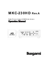 Предварительный просмотр 1 страницы Ikegami MKC-230HD Operation Manual