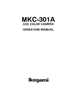 Ikegami MKC-301A Operation Manual предпросмотр