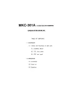 Предварительный просмотр 2 страницы Ikegami MKC-301A Operation Manual