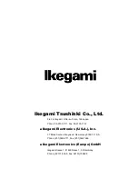 Preview for 36 page of Ikegami MKC-307 Operation Manual